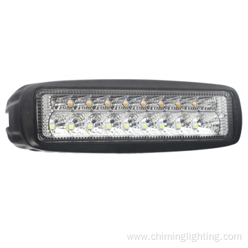 Chiming hot sale 6.3Inch 18w dual color white amber offroad light engineering truck light led work light